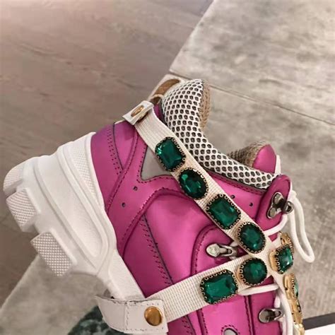 gucci flashtrek pink